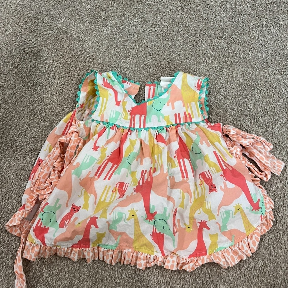 Colorful Animal Print Baby Blouse